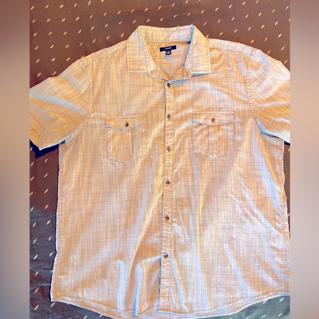 Alfani Short Sleeve Button Down
